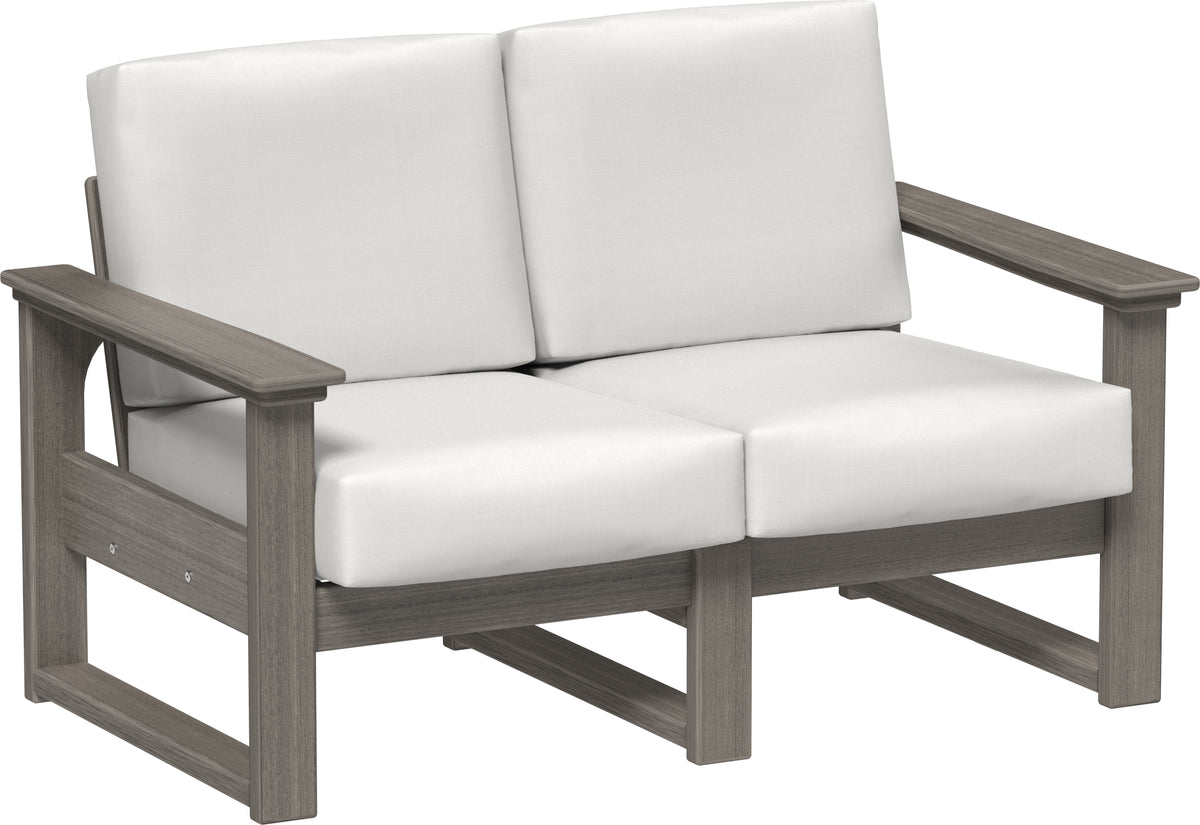Lanai Deep Seating Loveseat Coastal Gray / Canvas