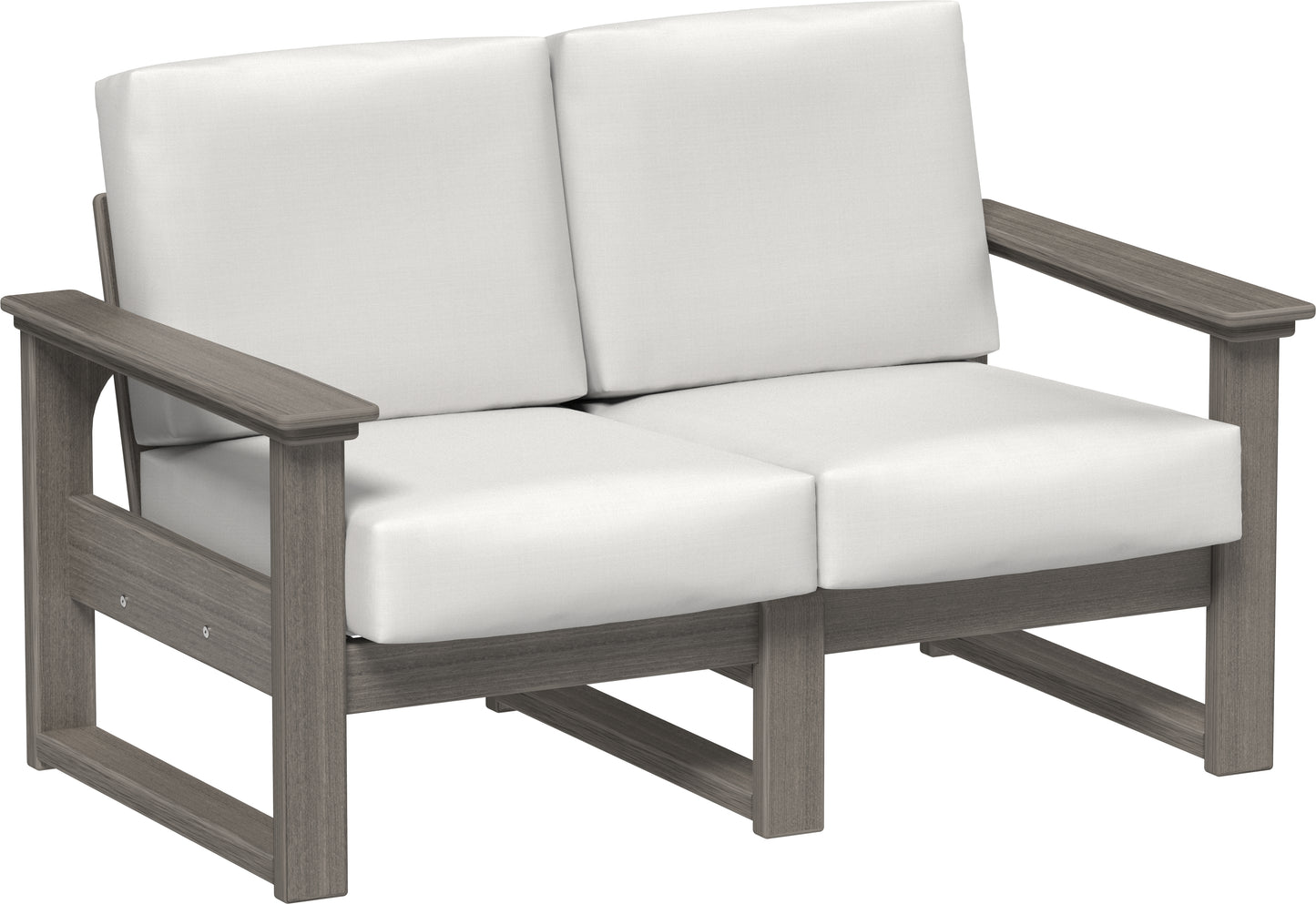 Lanai Deep Seating Loveseat Coastal Gray / Canvas