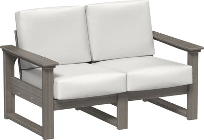 Lanai Deep Seating Loveseat Coastal Gray / Canvas