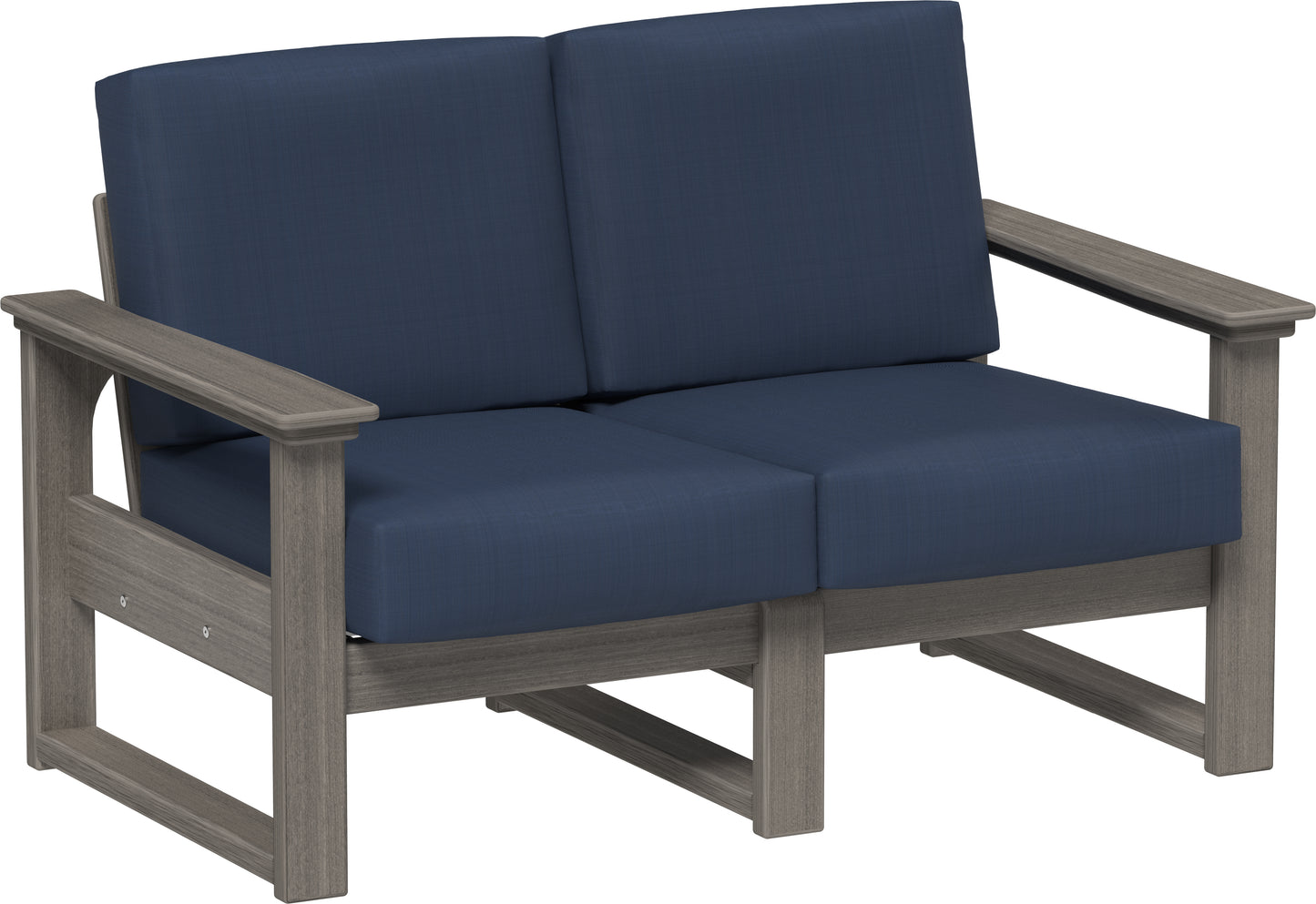 Lanai Deep Seating Loveseat Coastal Gray / Spectrum Indigo