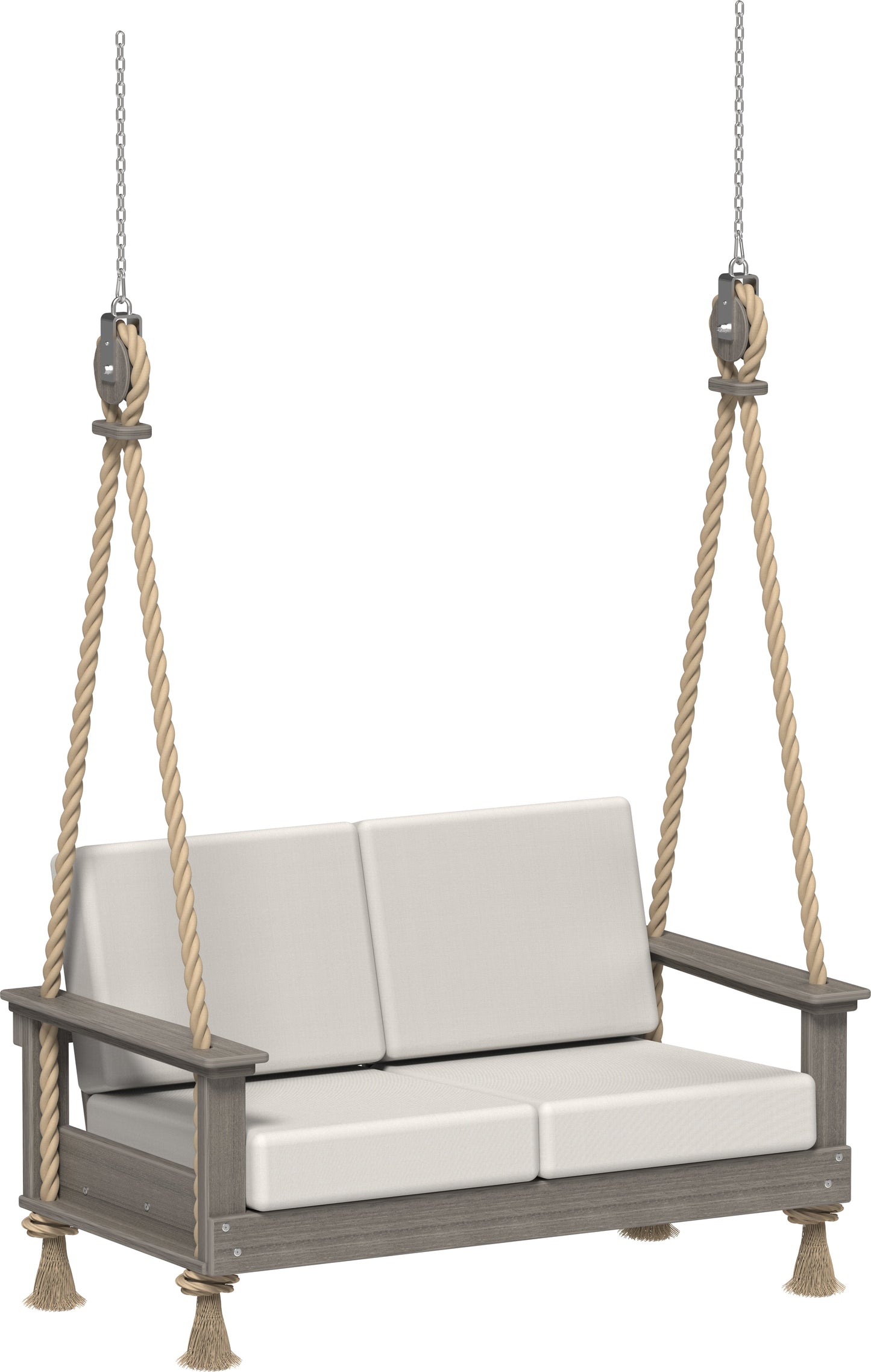 Lanai Deep Seating Loveseat Swing Coastal Gray / Canvas