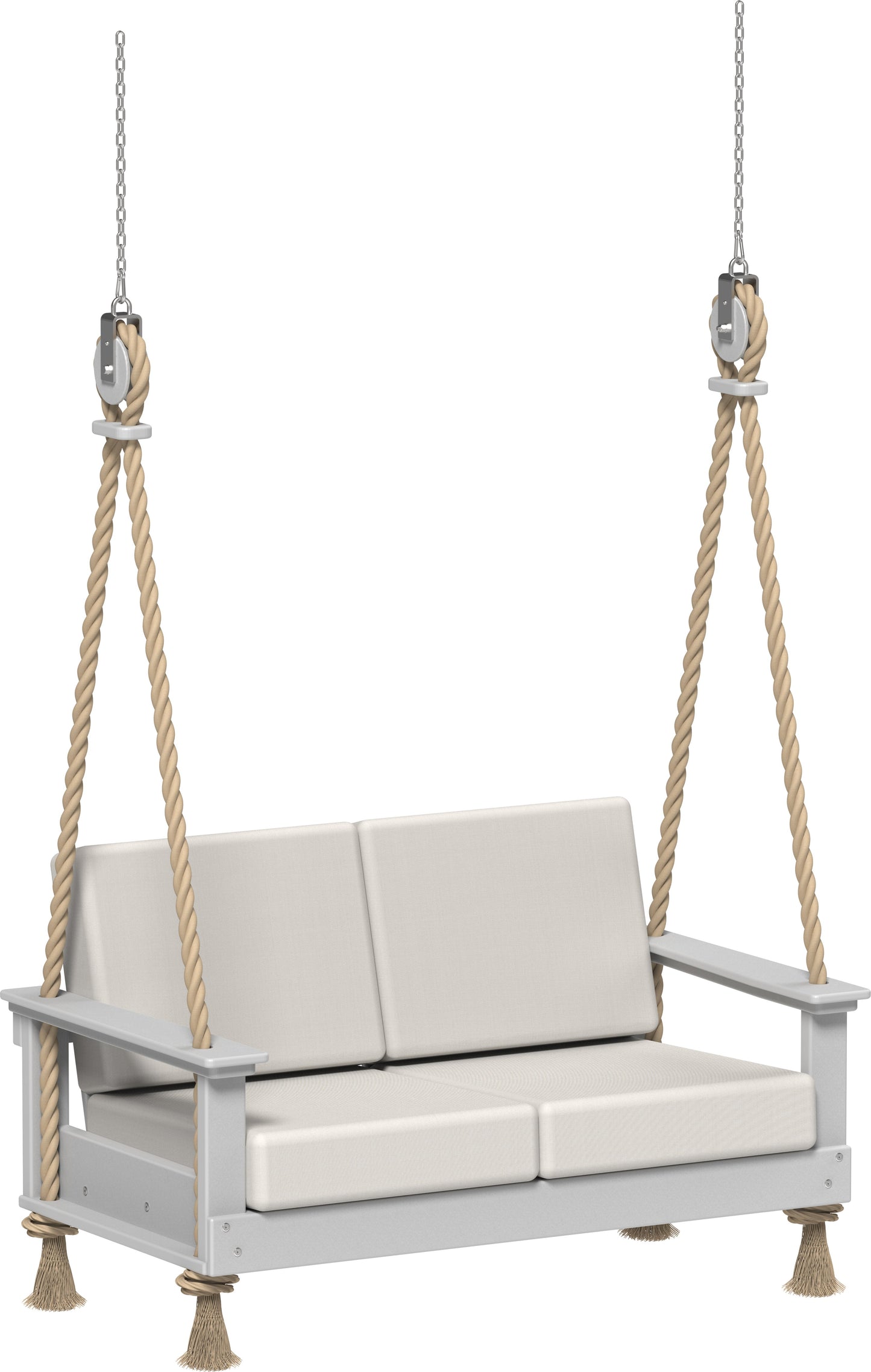 Lanai Deep Seating Loveseat Swing Dove Gray / Canvas