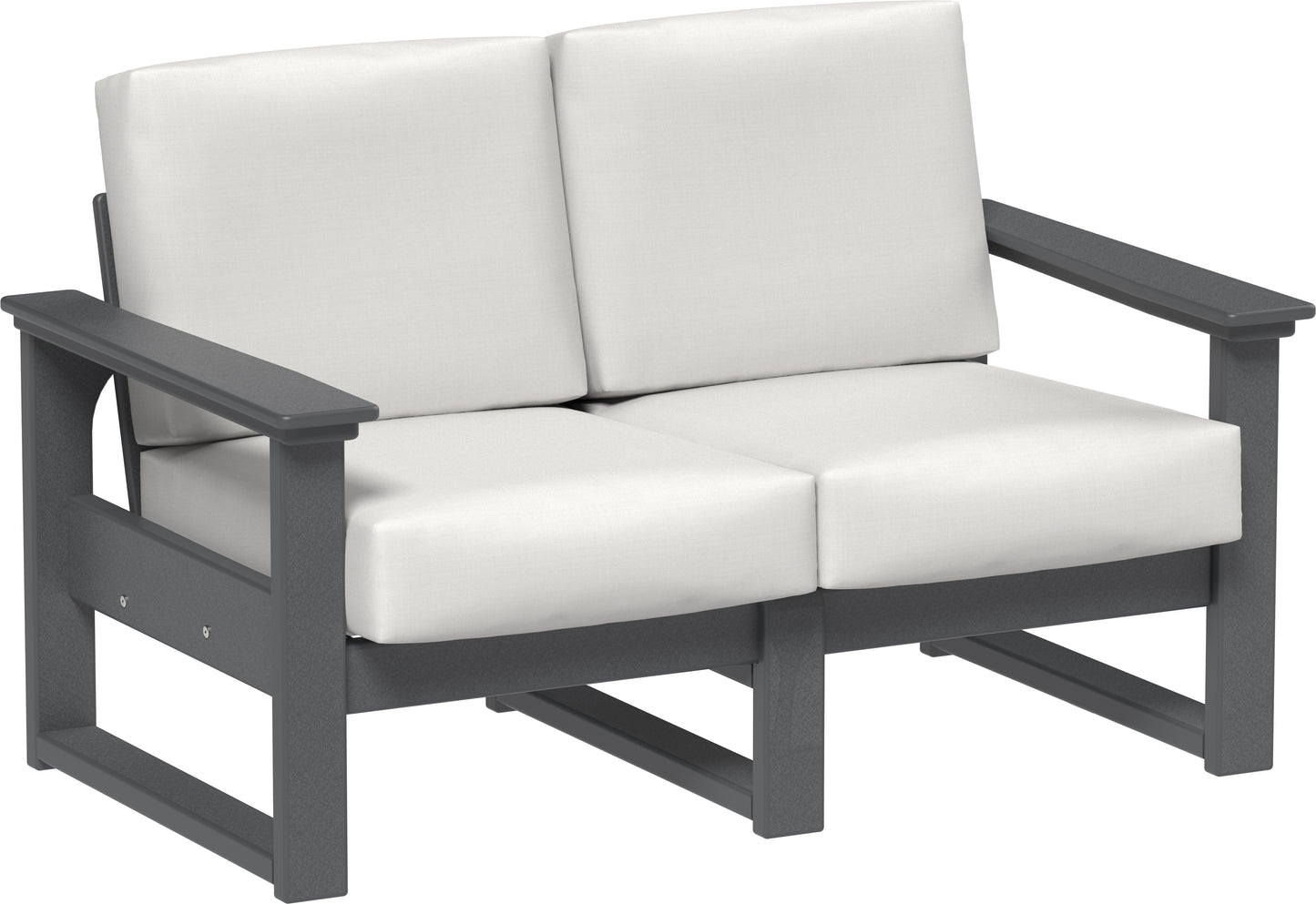 Lanai Deep Seating Loveseat Slate / Canvas