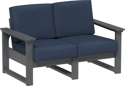Lanai Deep Seating Loveseat Slate / Spectrum Indigo