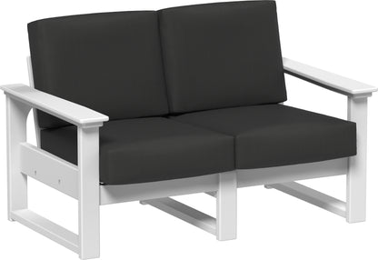 Lanai Deep Seating Loveseat White / Spectrum Carbon