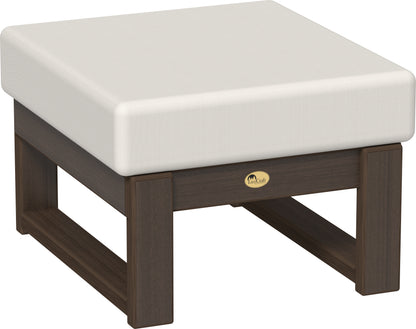 Lanai Deep Seating Ottoman Brazilian Walnut / Canvas