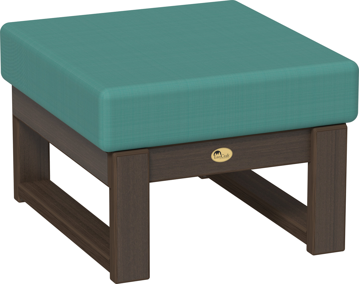 Lanai Deep Seating Ottoman Brazilian Walnut / Cast Breeze
