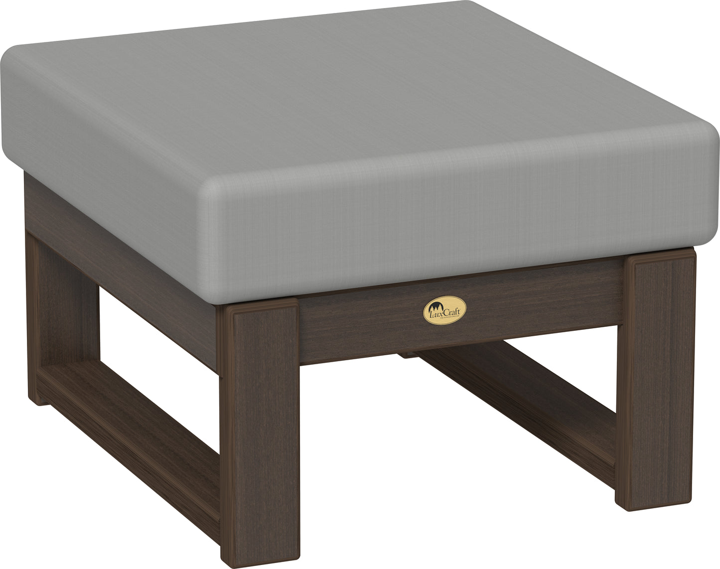 Lanai Deep Seating Ottoman Brazilian Walnut / Spectrum Dove