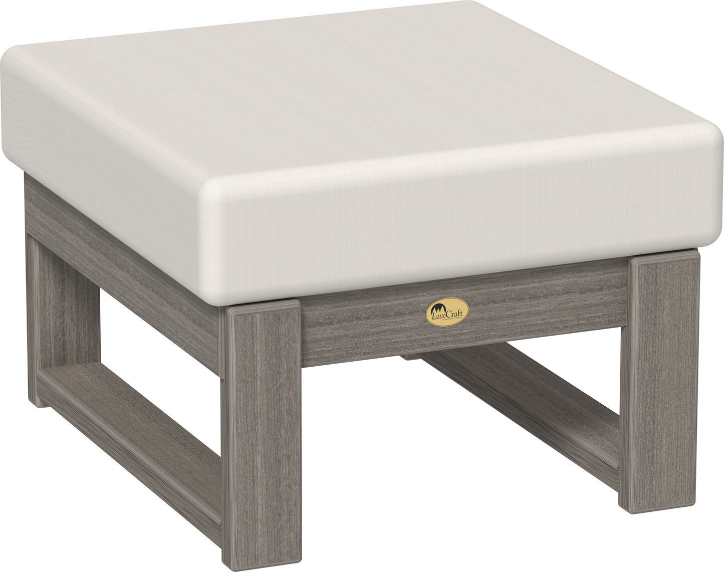 Lanai Deep Seating Ottoman Coastal Gray / Canvas