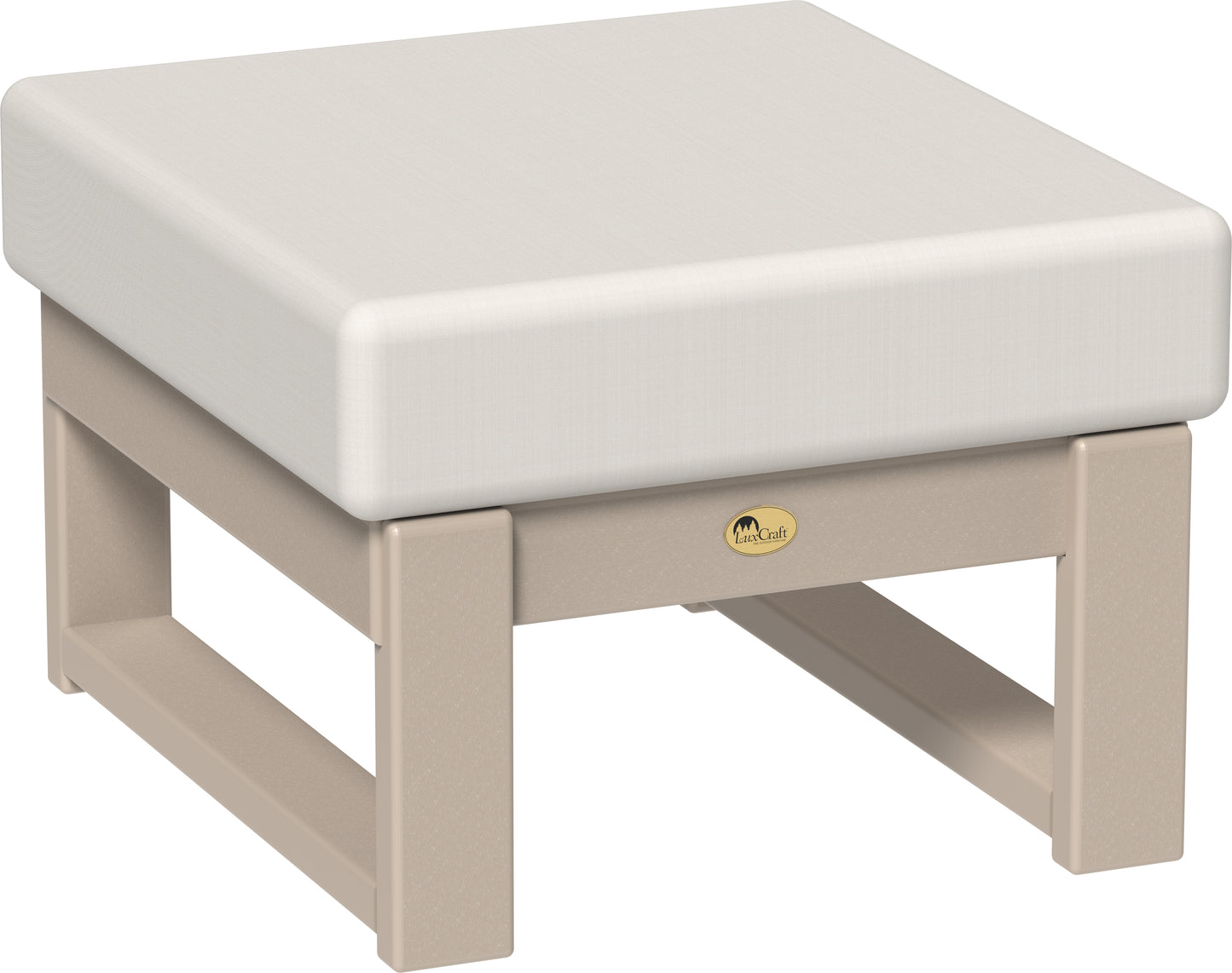Lanai Deep Seating Ottoman Weatherwood / Canvas
