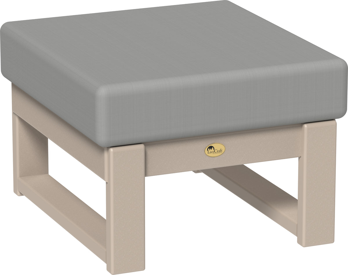 Lanai Deep Seating Ottoman Weatherwood / Spectrum Dove