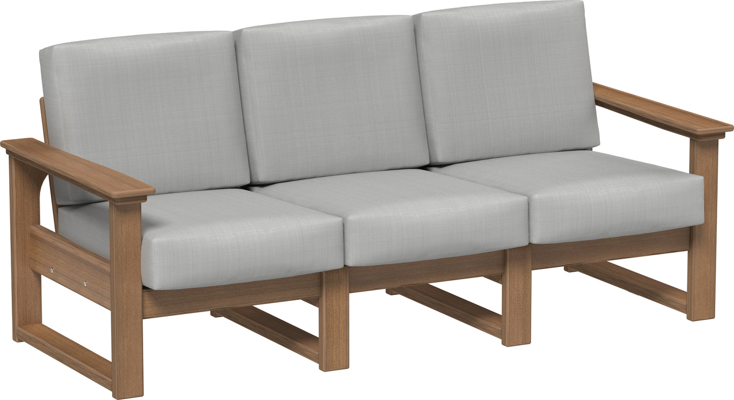Lanai Deep Seating Sofa Antique Mahogany / Spectrum Dove