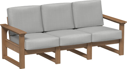 Lanai Deep Seating Sofa Antique Mahogany / Spectrum Dove