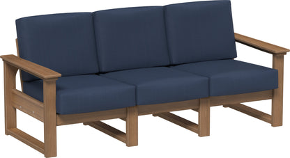 Lanai Deep Seating Sofa Antique Mahogany / Spectrum Indigo