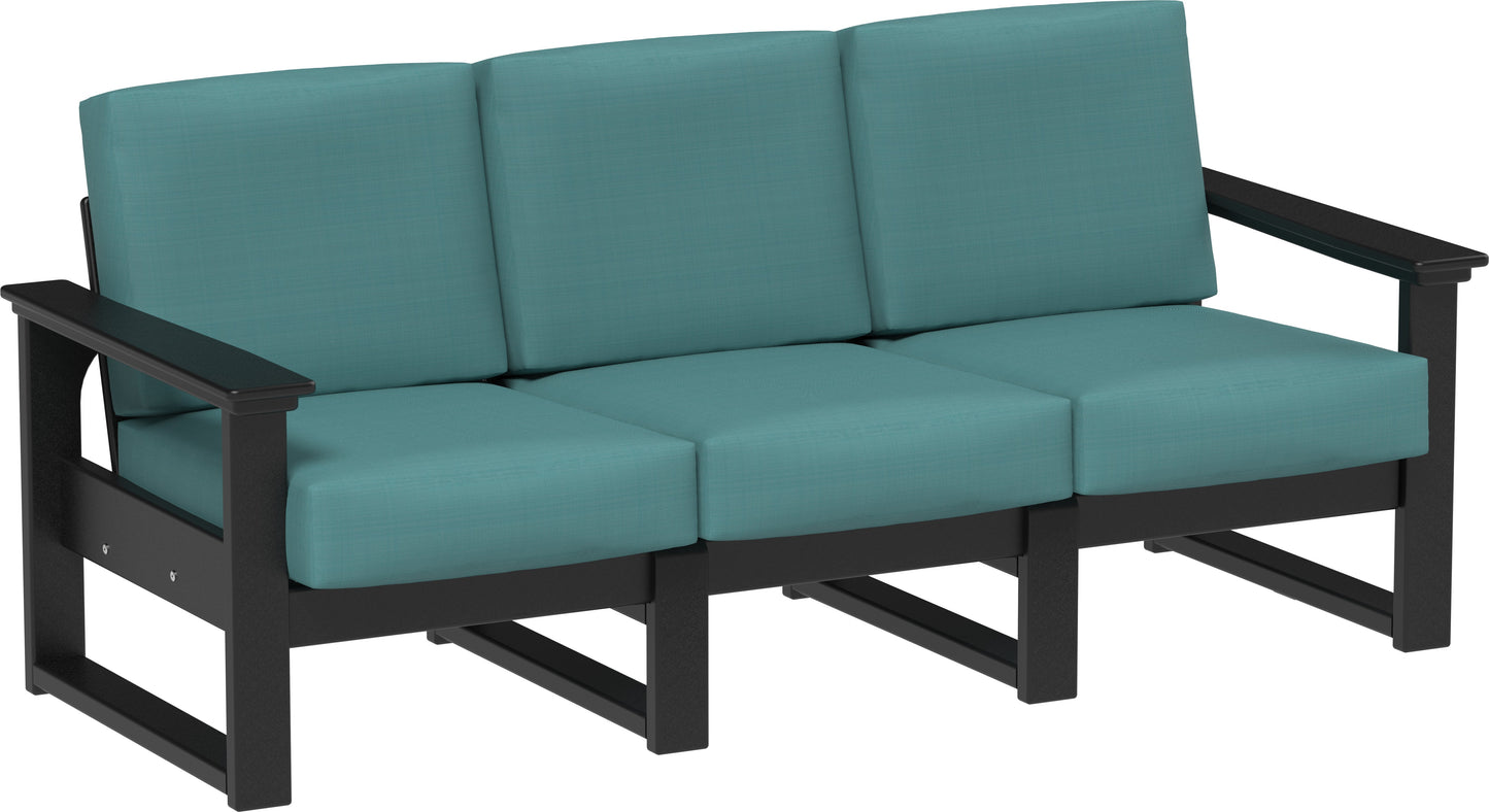 Lanai Deep Seating Sofa Black / Cast Breeze