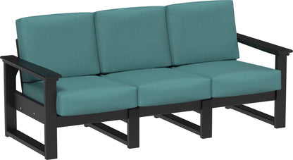 Lanai Deep Seating Sofa Black / Cast Breeze