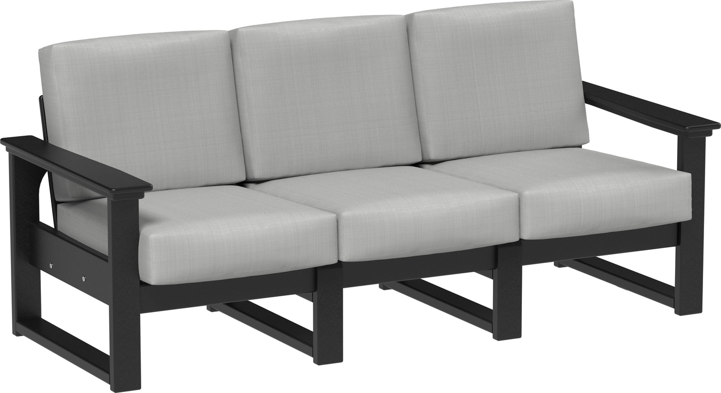 Lanai Deep Seating Sofa Black / Spectrum Dove