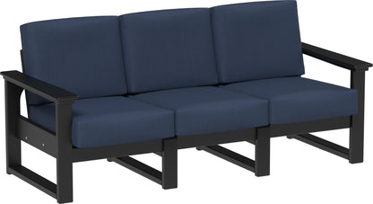 Lanai Deep Seating Sofa Black / Spectrum Indigo
