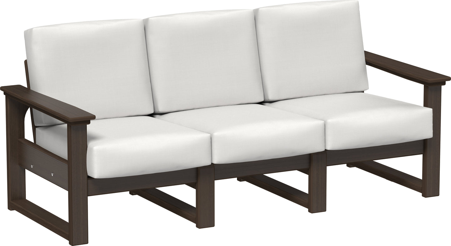 Lanai Deep Seating Sofa Brazilian Walnut / Canvas