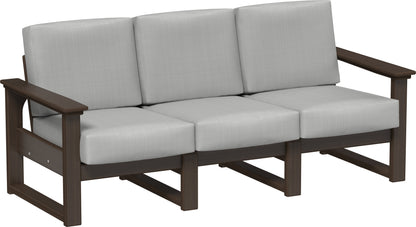 Lanai Deep Seating Sofa Brazilian Walnut / Spectrum Dove