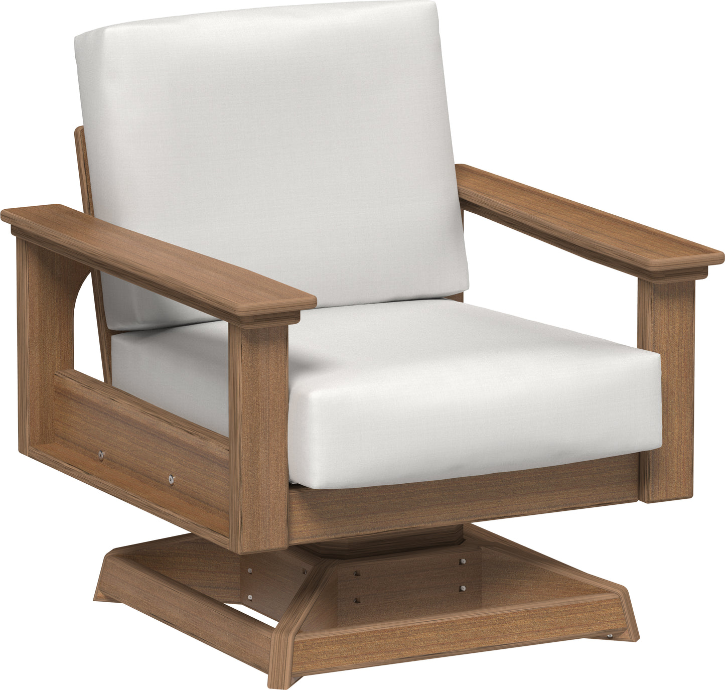 Lanai Deep Seating Swivel Rocker Antique Mahogany / Canvas