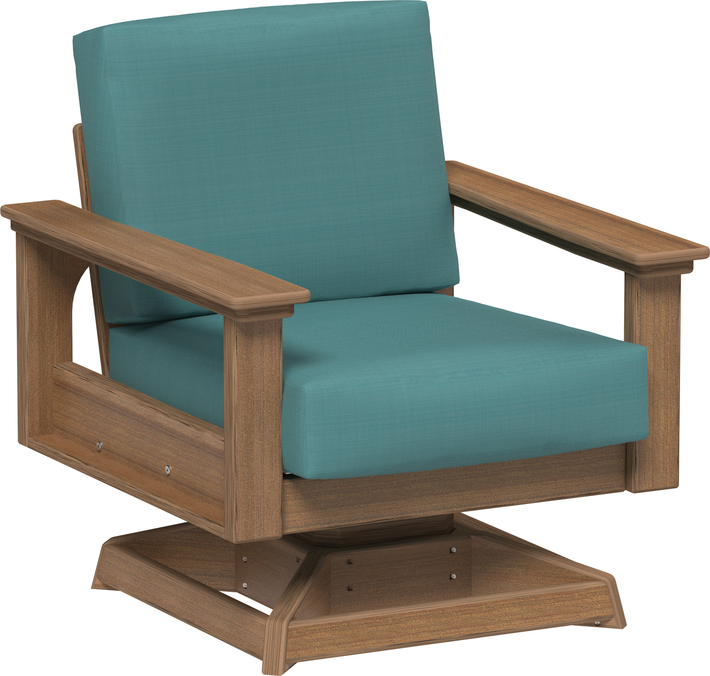 Lanai Deep Seating Swivel Rocker Antique Mahogany / Cast Breeze