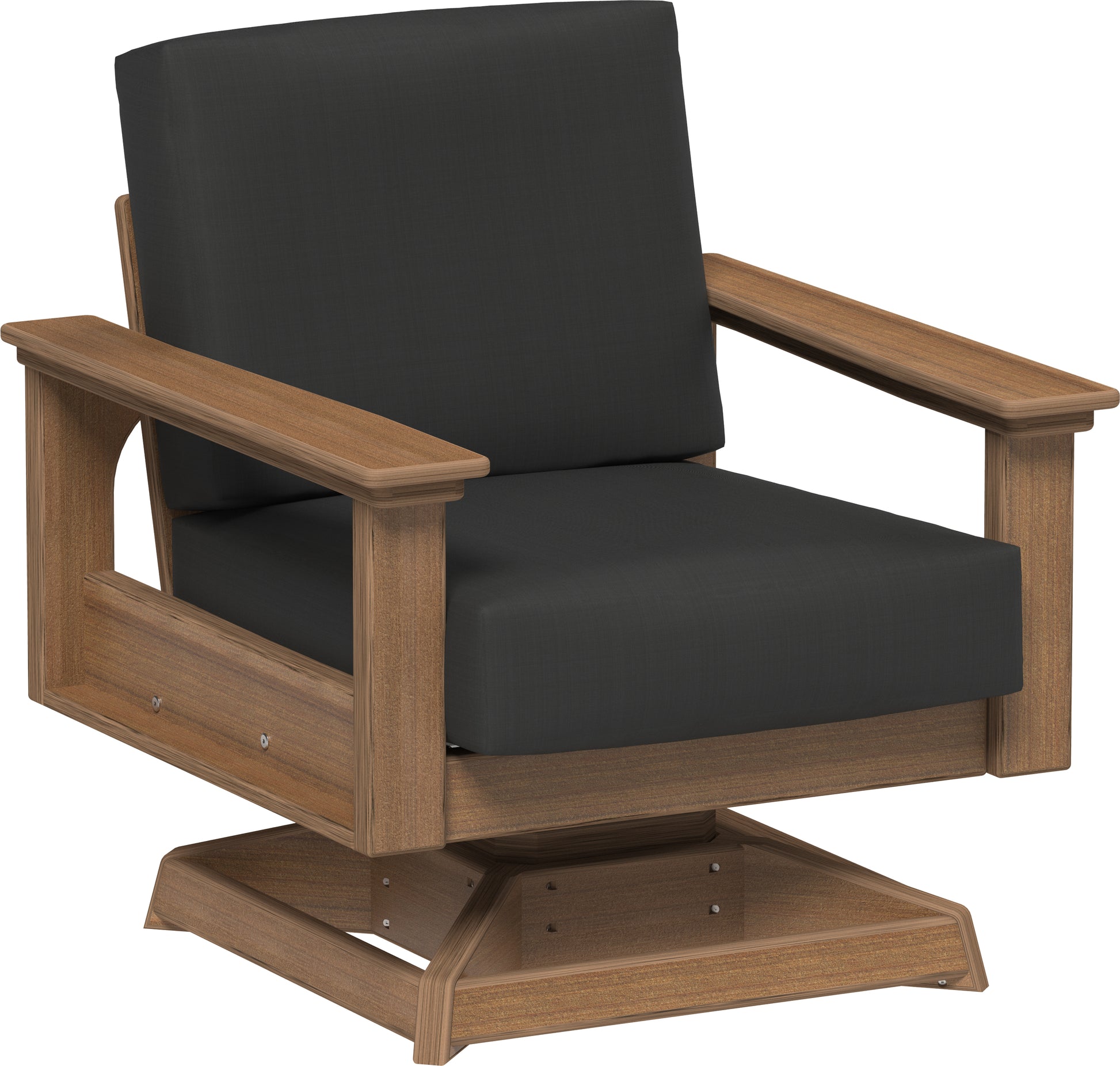 Lanai Deep Seating Swivel Rocker Antique Mahogany / Spectrum Carbon