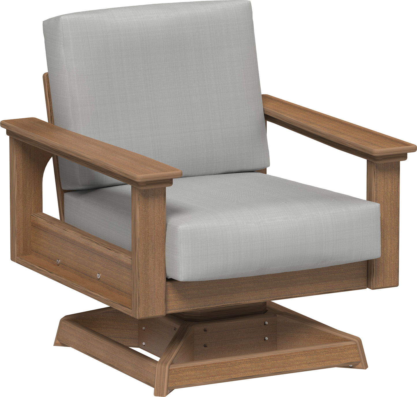 Lanai Deep Seating Swivel Rocker Antique Mahogany / Spectrum Dove