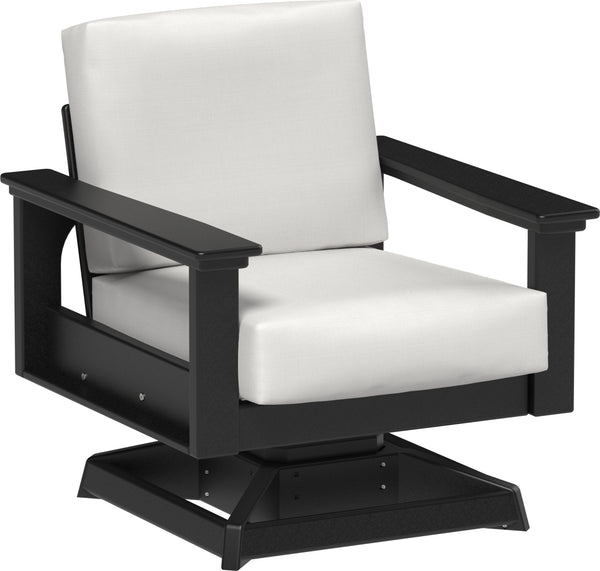 Lanai Deep Seating Swivel Rocker Black / Canvas