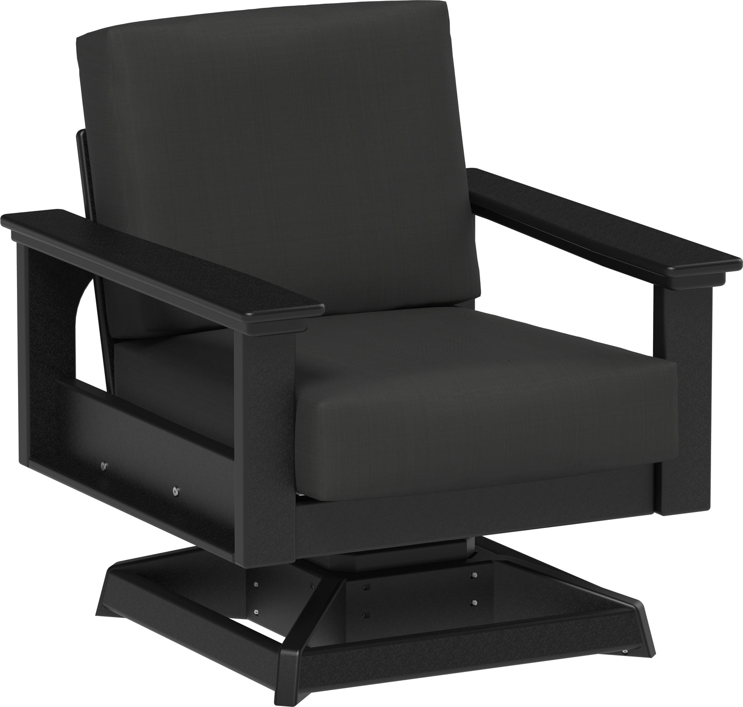 Lanai Deep Seating Swivel Rocker Black / Spectrum Carbon