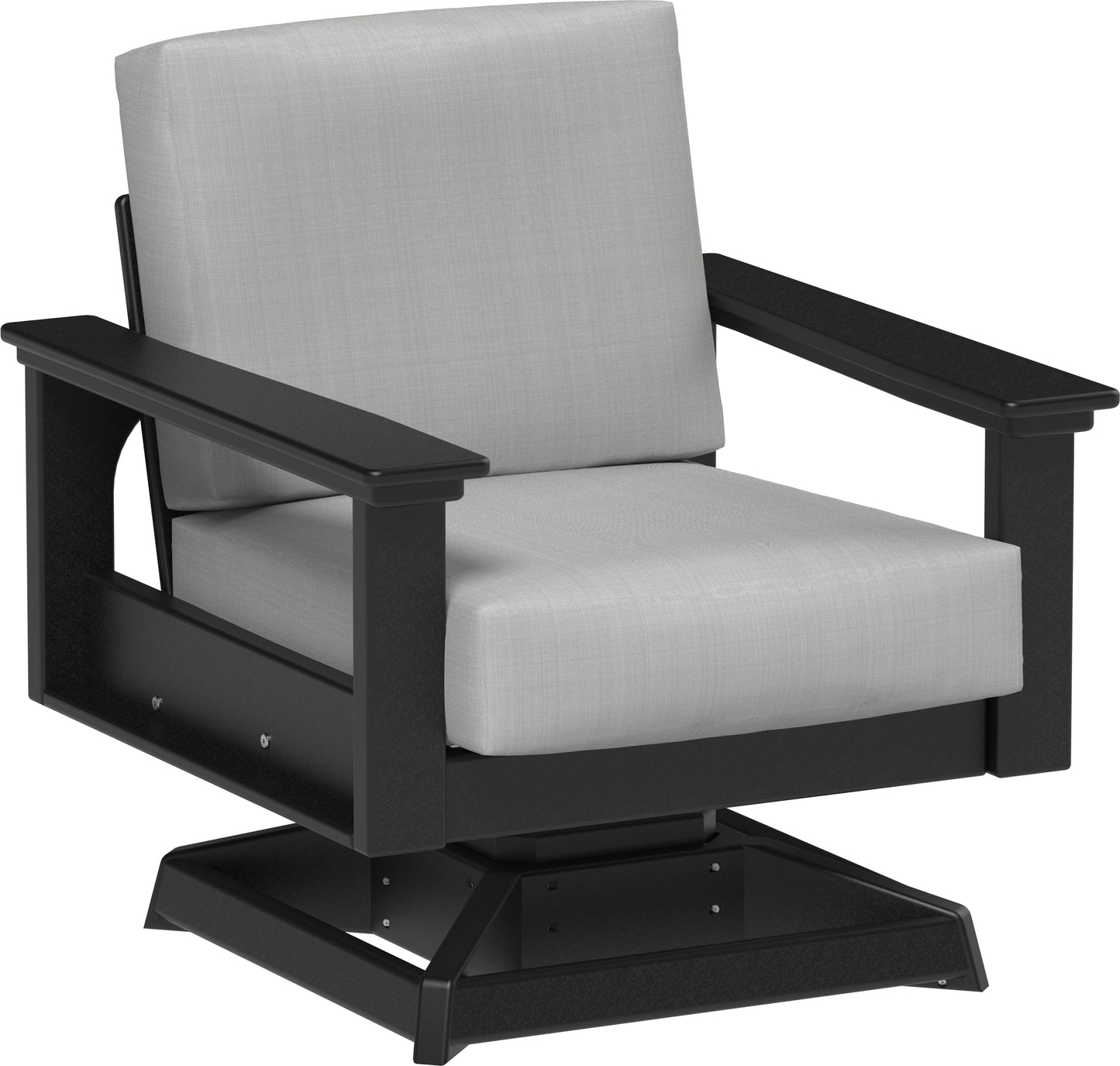 Lanai Deep Seating Swivel Rocker Black / Spectrum Dove