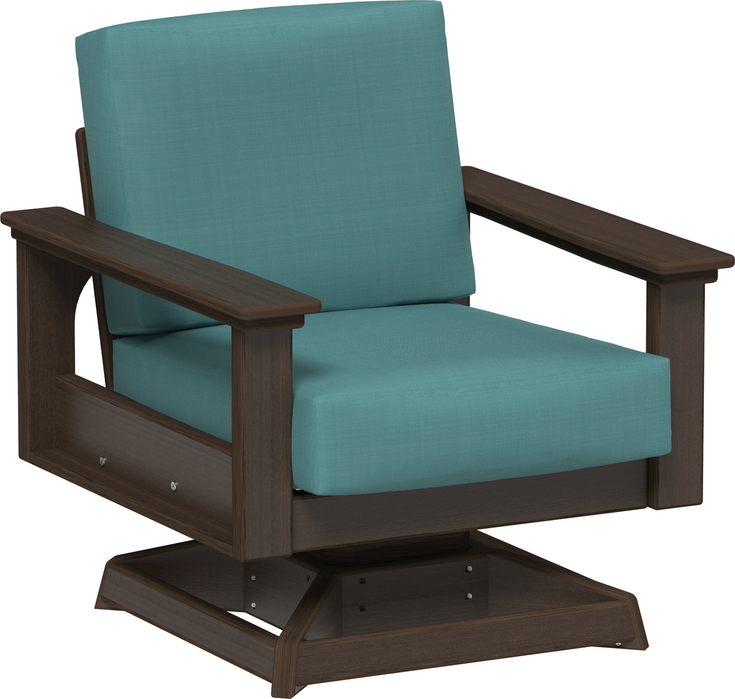 Lanai Deep Seating Swivel Rocker Brazilian Walnut / Cast Breeze