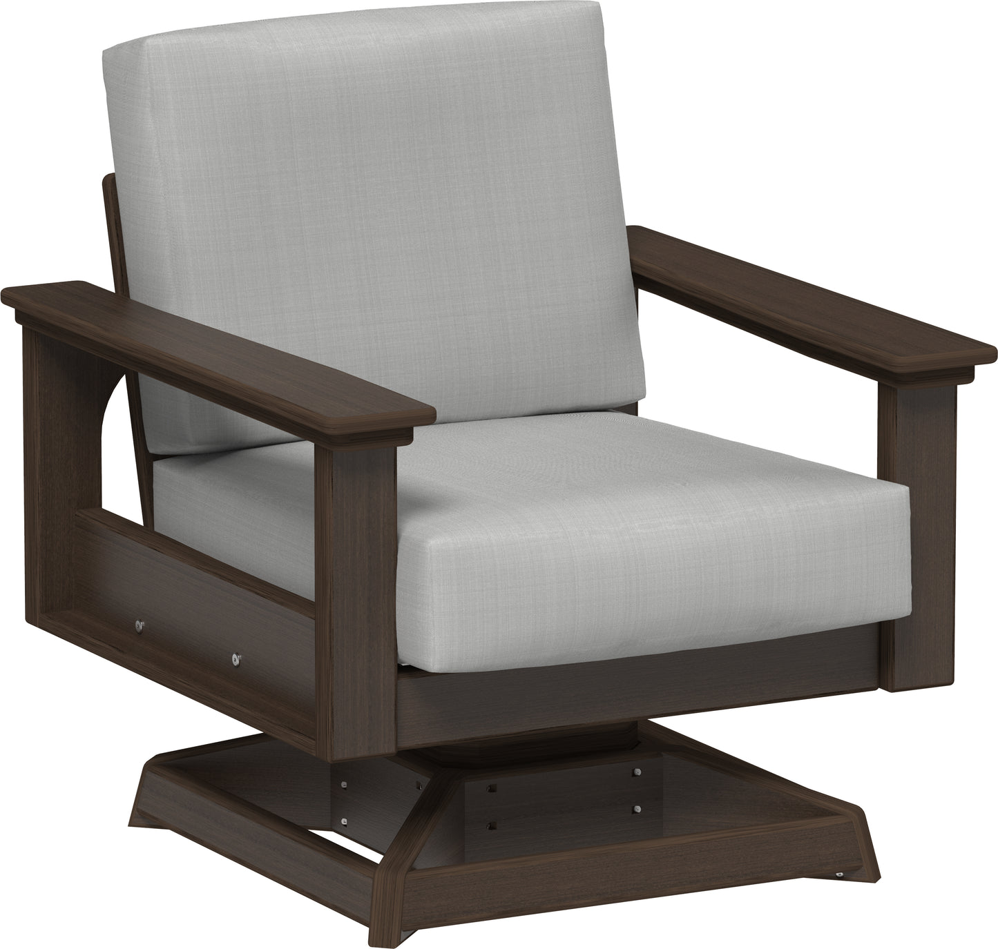 Lanai Deep Seating Swivel Rocker Brazilian Walnut / Spectrum Dove