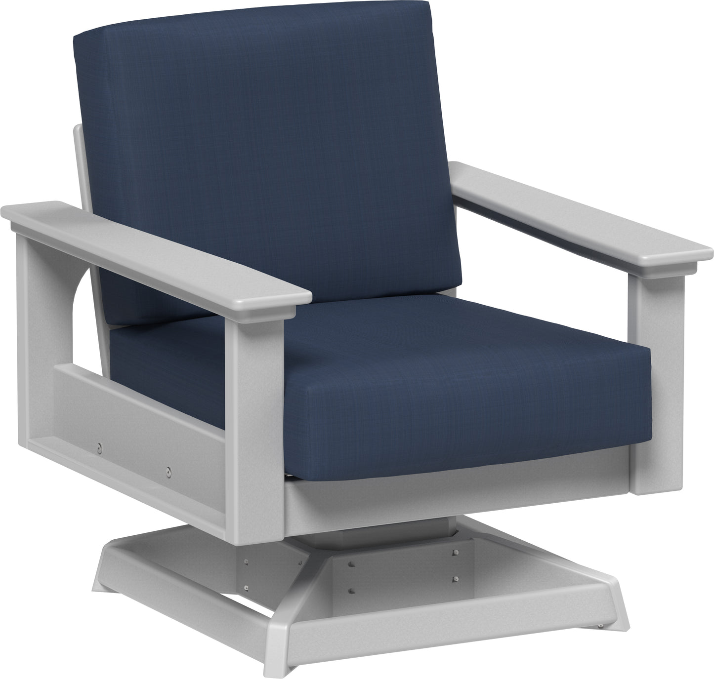 Lanai Deep Seating Swivel Rocker Dove Gray / Spectrum Indigo