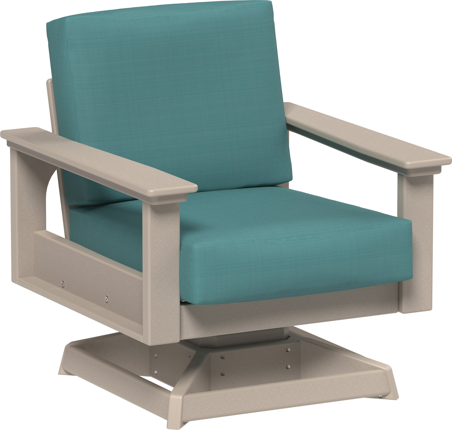 Lanai Deep Seating Swivel Rocker Weatherwood / Cast Breeze