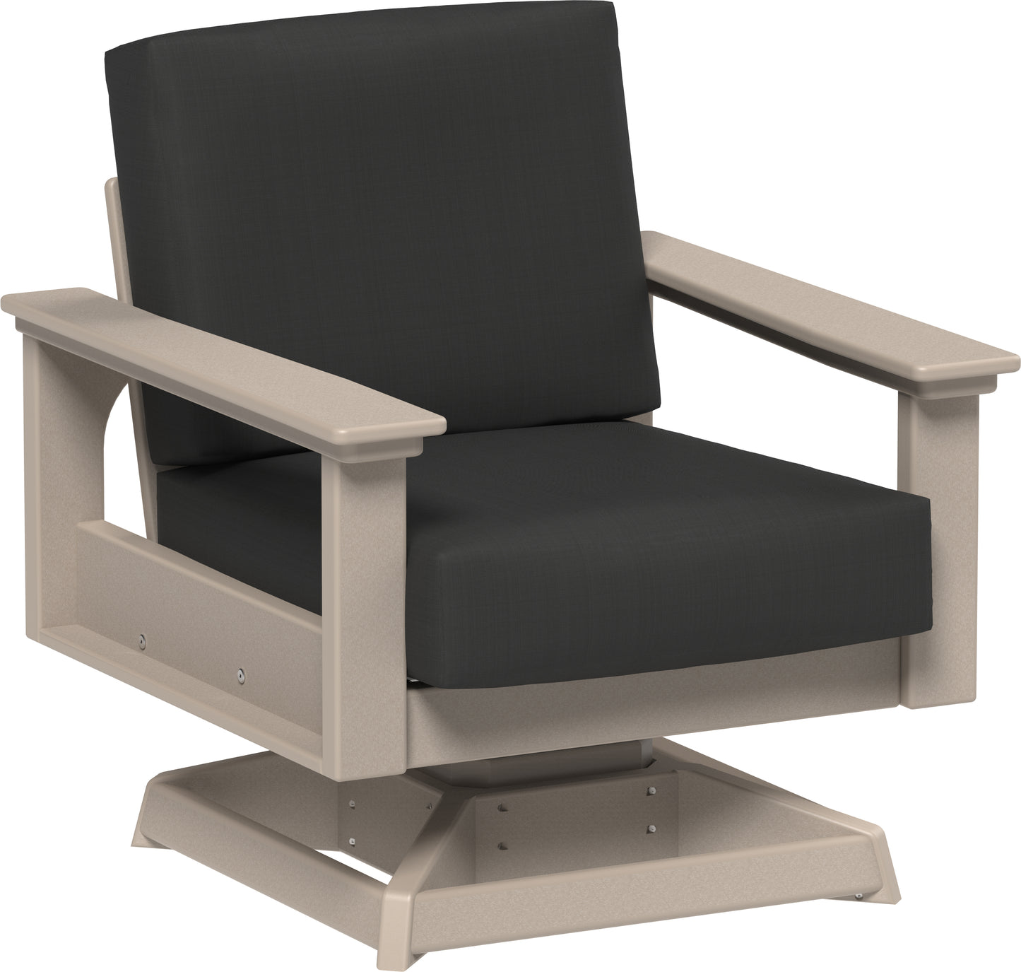Lanai Deep Seating Swivel Rocker Weatherwood / Spectrum Carbon