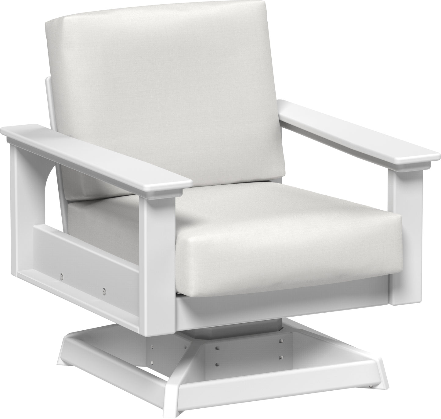 Lanai Deep Seating Swivel Rocker White / Canvas