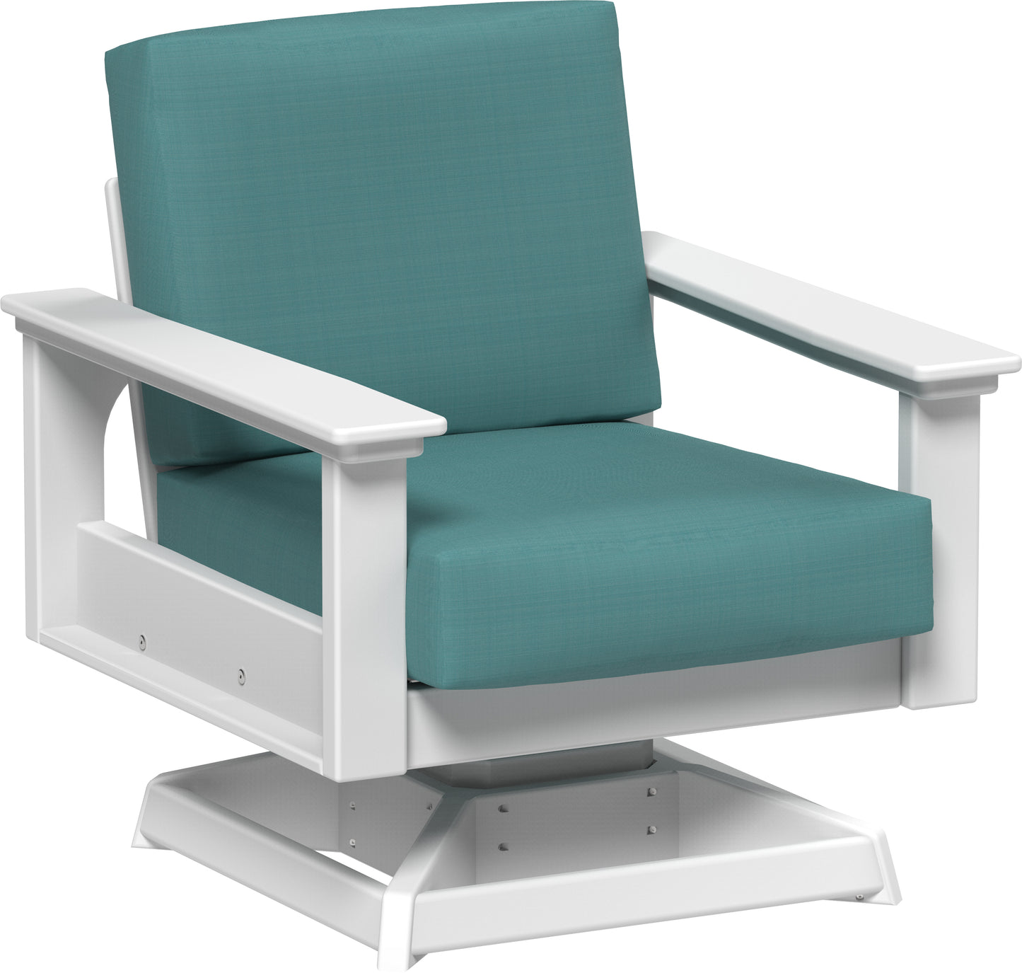 Lanai Deep Seating Swivel Rocker White / Cast Breeze