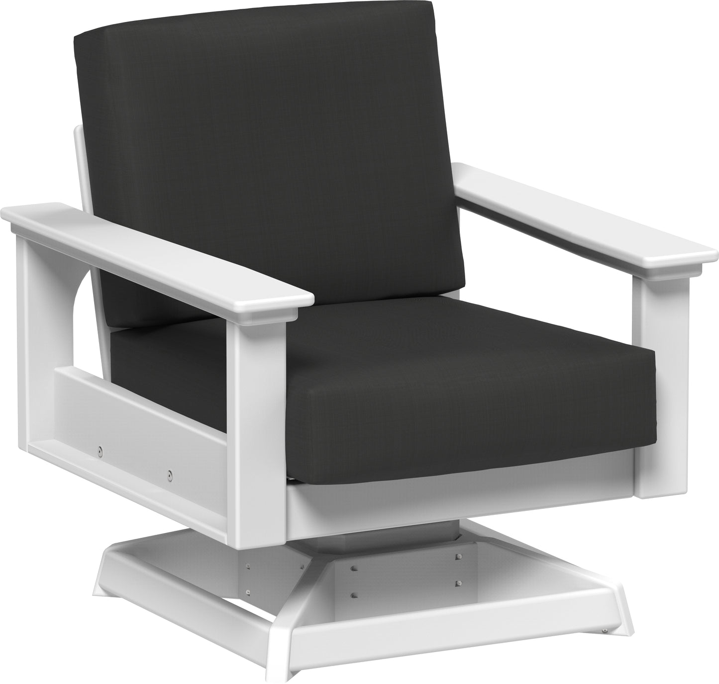 Lanai Deep Seating Swivel Rocker White / Spectrum Carbon