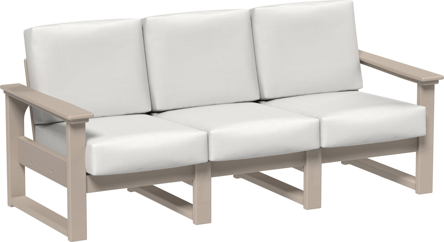 Lanai Deep Seating Sofa Weatherwood / Canvas
