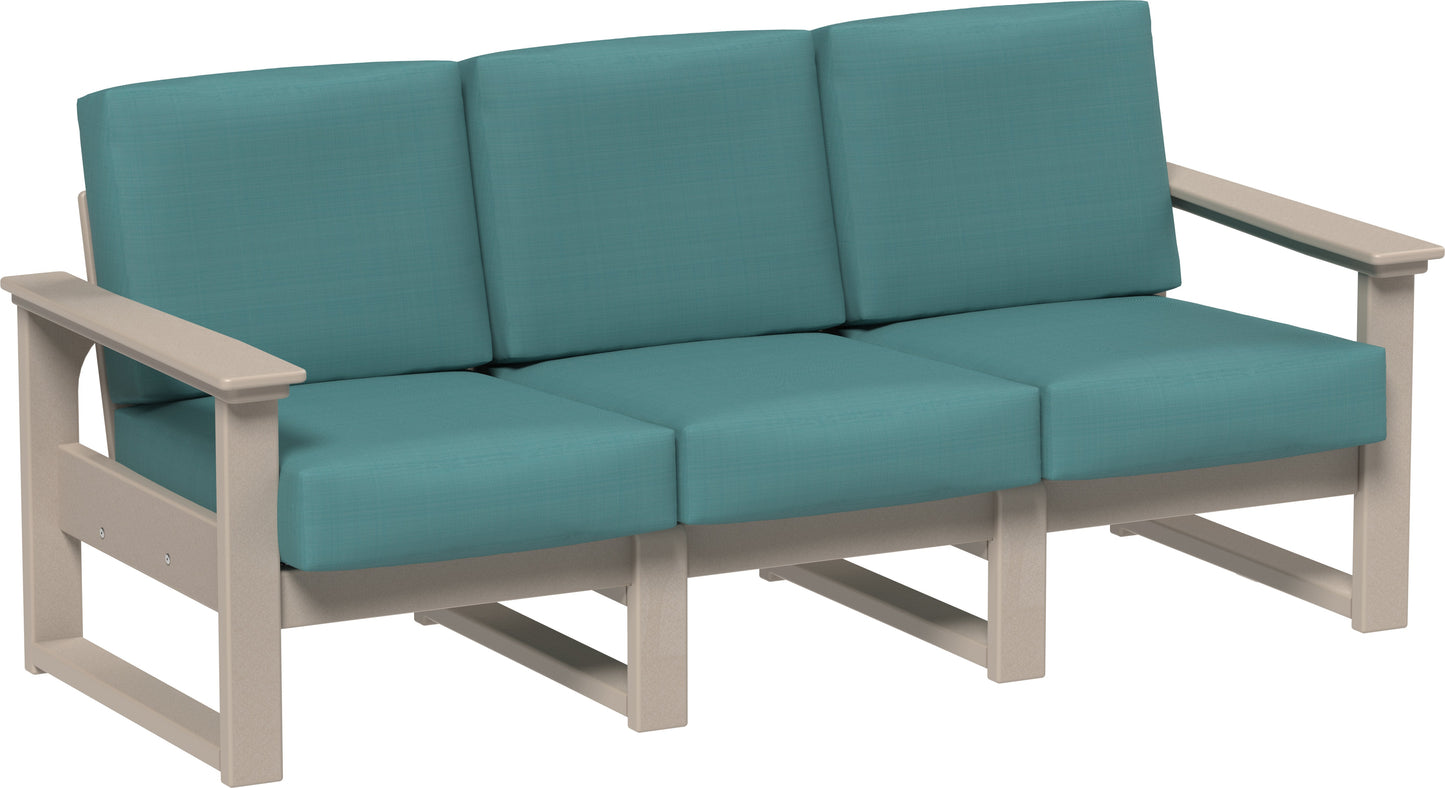 Lanai Deep Seating Sofa Weatherwood / Cast Breeze