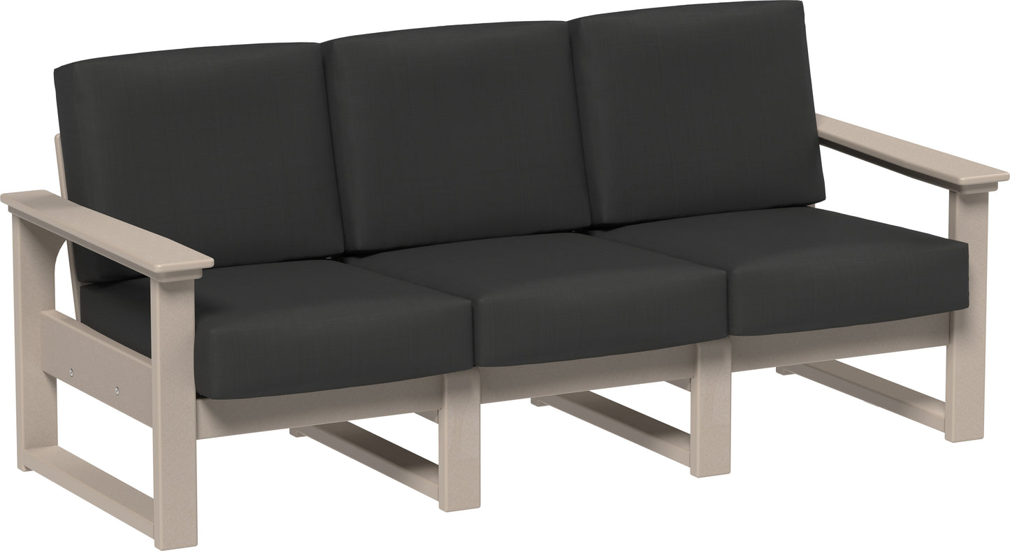 Lanai Deep Seating Sofa Weatherwood / Spectrum Carbon