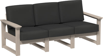 Lanai Deep Seating Sofa Weatherwood / Spectrum Carbon