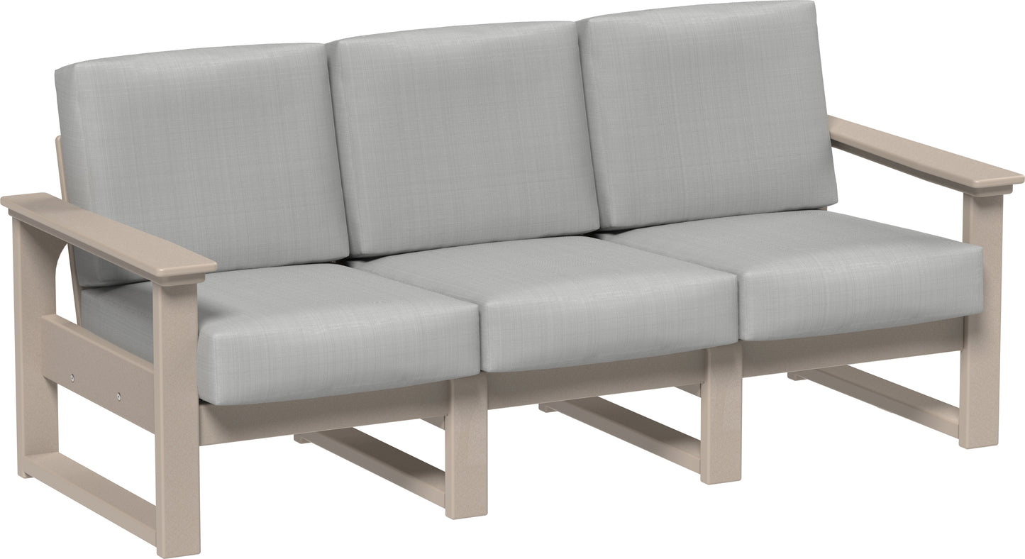 Lanai Deep Seating Sofa Weatherwood / Spectrum Dove
