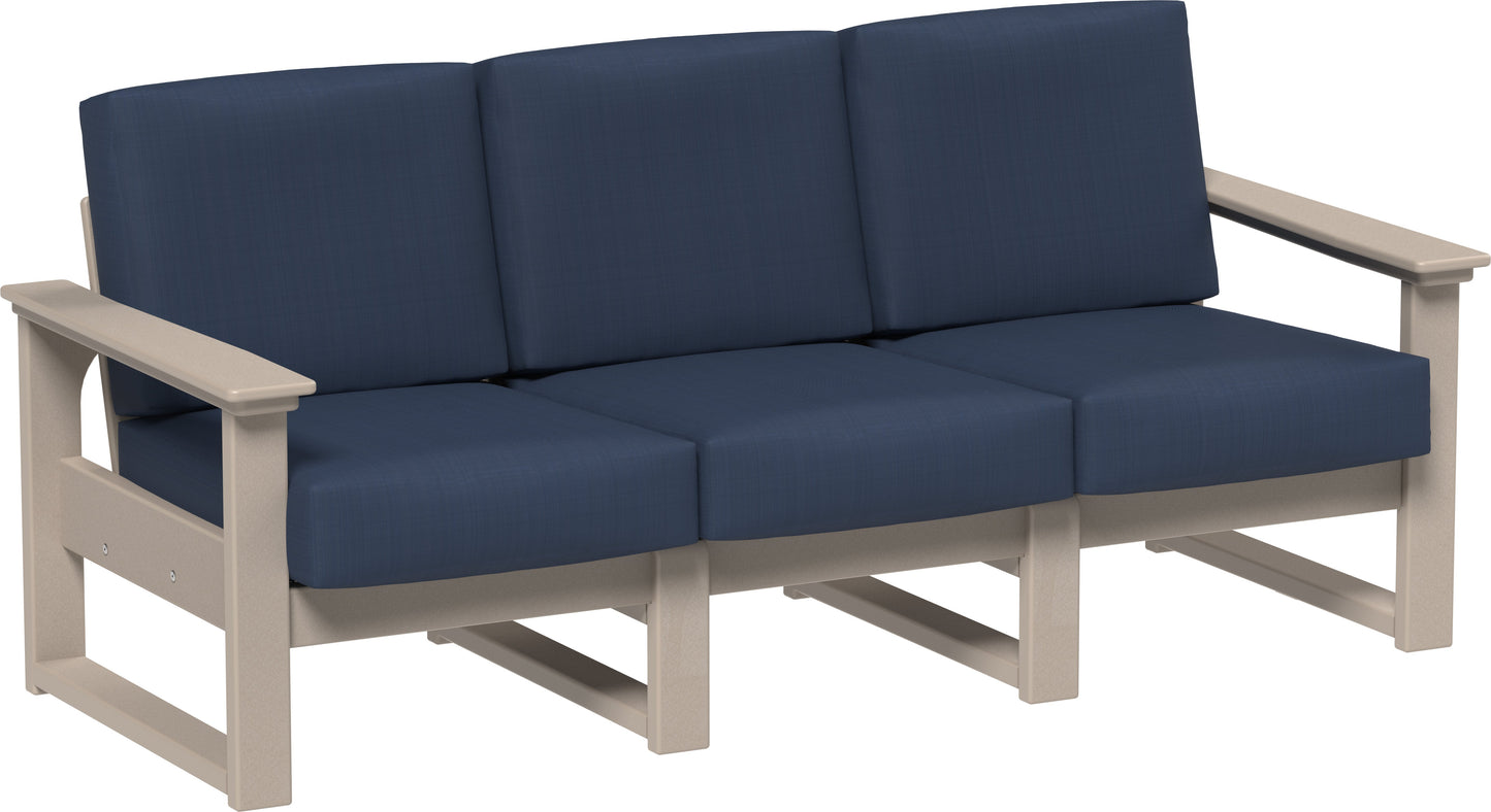 Lanai Deep Seating Sofa Weatherwood / Spectrum Indigo