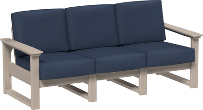 Lanai Deep Seating Sofa Weatherwood / Spectrum Indigo