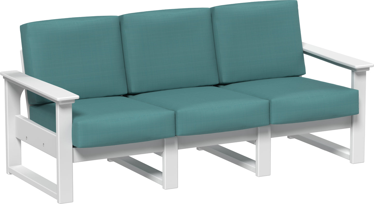 Lanai Deep Seating Sofa White / Cast Breeze
