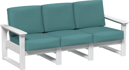 Lanai Deep Seating Sofa White / Cast Breeze