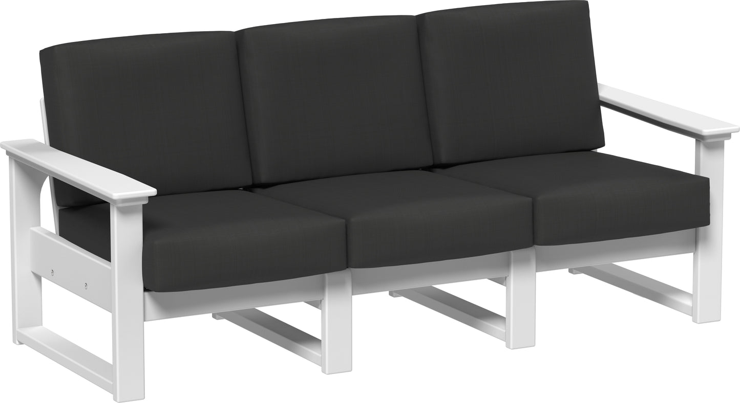 Lanai Deep Seating Sofa White / Spectrum Carbon