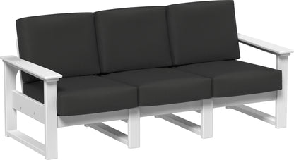 Lanai Deep Seating Sofa White / Spectrum Carbon